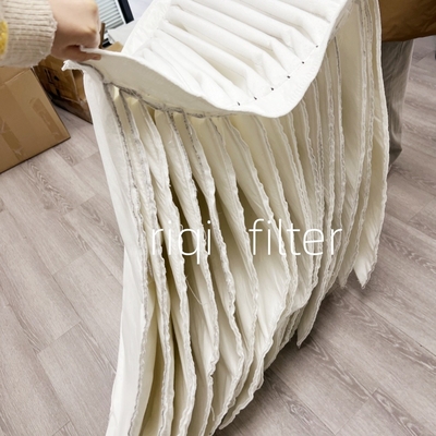 Good price High Efficiency Nonwoven Pleated Pocket Filter For Dust Collector online