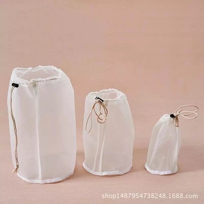 Good price Small Drawstring Nylon Mesh Filter Bag 200 Micron FDA Certificate online