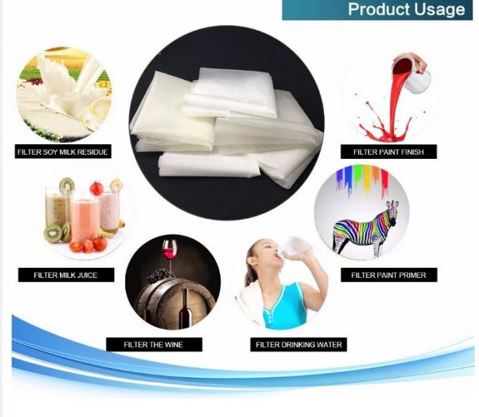 Micron Nylon Mesh Filter Bags Drawstring For Tea Coffee Nut Milk 0
