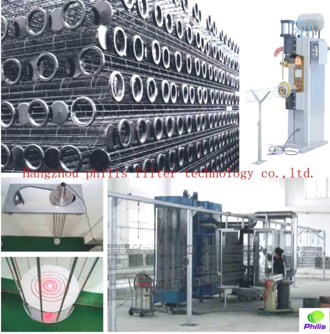 24 Wires 20 Wires Filter Bag Cage High Temperature Silicon Coating 2